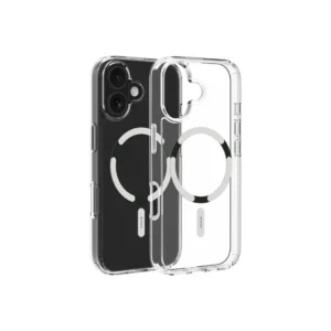 Husă DVICED Silicon iPhone 17 MagSafe Transparent-Albă